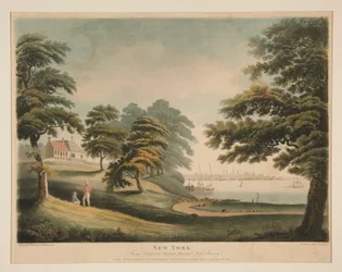 New York (från Hobuck Ferry House, New Jersey)