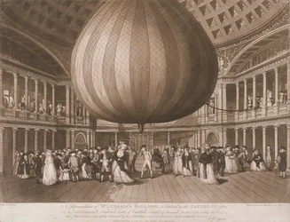 Interiören av Pantheon, Oxford Street, London, 1785
