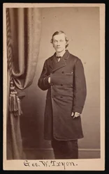 Porträtt av George Washington Tryon 1838-1888, cirka 1860-talet.