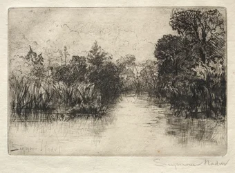 Shere Mill Pond (en liten studie)