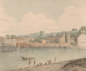 Vauxhall Stairs, från Millbank, 5 juli 1797