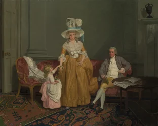 Familjen Saithwaite, ca. 1785.