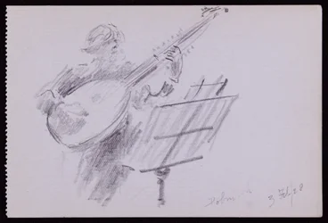 Porträtt av Arnold Dolmetsch