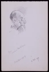 Porträtt av Arthur Rackham