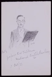 Porträtt av professor EW Tristram
