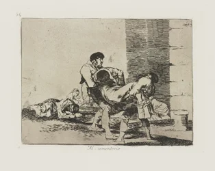 Till kyrkogården. (Till kyrkogården.), pl. 56 från serien The Disasters of War
