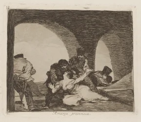 Bitter närvaro (Bitter to Be Present), pl. 13 från serien The Disasters of War