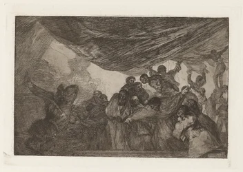 Disparate claro (Klar dårskap), även känd som Sin recomendarse a Dios ni al diablo (utan att berömma sig själv antingen till Gud eller djävulen), från serien Los disparates (Los proverbios)