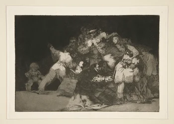 Disparat allmän (General Folly), pl. 9 från serien Los proverbios