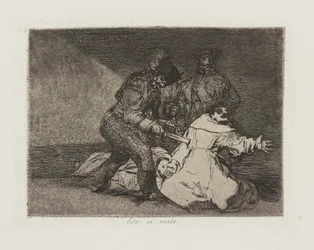 Det här är dåligt. (Detta är dåligt.), pl. 46 från serien The Disasters of War