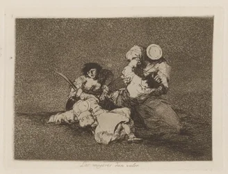 Las mugeres da valor (Kvinnorna ger mod), pl. 4 från serien The Disasters of War