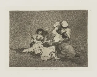 Kvinnor ger värde. (Kvinnorna ger mod.), pl. 4 från serien The Disasters of War