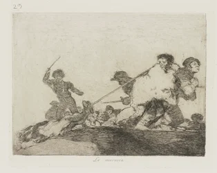 Jag förtjänade det. (Han förtjänade det.), pl. 29 från serien The Disasters of War