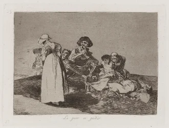 The Worst Is to Beg (The Worst Is to Beg), tavla 55 från The Disasters of War