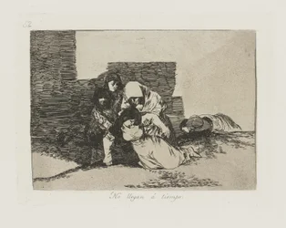 Kommer de inte fram? väder. (De kommer inte i tid.), pl. 52 från serien The Disasters of War