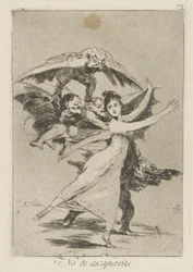 Ingen te escapr?s. (Du kommer inte att fly.), pl. 72 från serien Los caprichos
