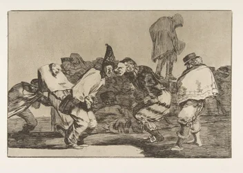 Tallrik 14 från Disparates: Carnival Folly, ca. 1816-23 utgiven 1864.