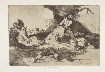 Platta 16 från The Disasters of War Los Desastres de la Guerra: T..., 1810 publicerad 1863.