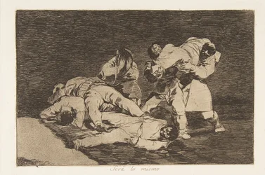 Platta 21 från The Disasters of War Los Desastres de la Guerra: It w..., 1810 publicerad 1863.
