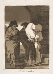 Tallrik 22 från Los Caprichos: Stackars små flickor! Pobrecitas!, 1799.
