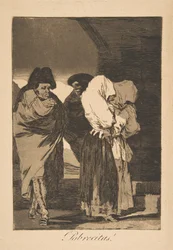 Tallrik 22 från Los Caprichos: Stackars små flickor! Probrecitas!, 1799, postumt intryck.