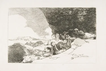 Platta 23 från The Disasters of War Los Desastres de la Guerra: The Same Elsewhere. ..., 1810.