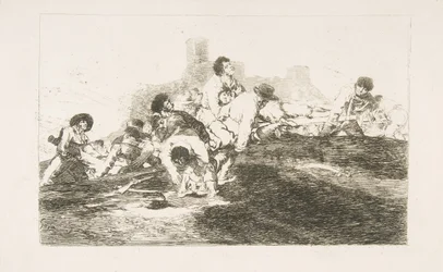 Plåt 24 från The Disasters of War Los Desastres de la Guerra: De kan fortfarande vara av u..., 1810.