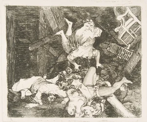 Platta 30 från The Disasters of War The Disasters of War: Ravages of War. St..., 1810.