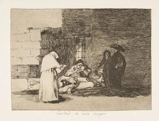 Platta 49 från The Disasters of War Los Desastres de la Guerra: A ..., 1811-12 publicerad 1863.