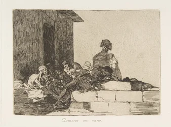 Plåt 54 från The Disasters of War Los Desastres de la Guerra: Ap..., 1811-12 publicerad 1863.