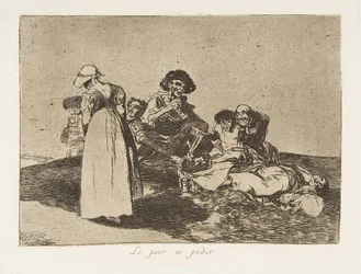Platta 55 från The Disasters of War Los Desastres de la Guerra: Th..., 1811-12 publicerad 1863.