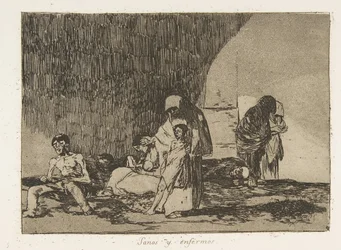 Plåt 57 från The Disasters of War Los Desastres de la Guerra: Th..., 1811-12 publicerad 1863.