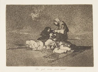 Plåt 59 från The Disasters of War Los Desastres de la Guerra: Wh..., 1811-12 publicerad 1863.