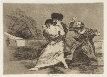 Platta 9 från The Disasters of War Los Desastres de la Guerra: They d..., 1810 publicerad 1863.