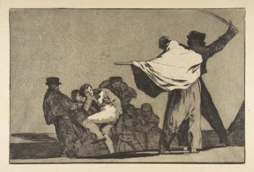 Platta A från Disparates:Well-Kown Folly, ca. 1816-23 utgiven före 1877.