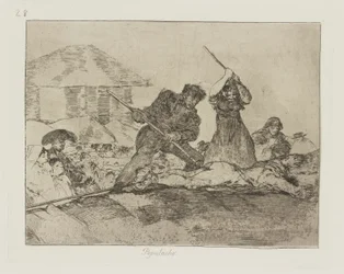 Befolkning. (Rabble.), pl. 28 från serien The Disasters of War