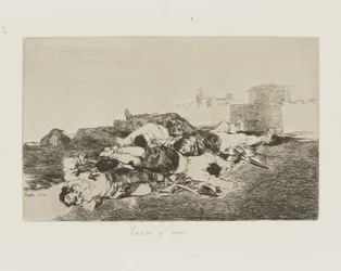 Så mycket och mer. (Ännu värre.), pl. 22 från serien The Disasters of War