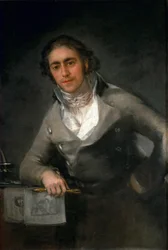 Porträtt av en man Evaristo Pérez de Castro, ca 1806.