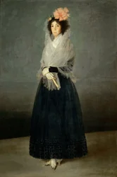Porträtt av grevinnan del Carpio, Marquesa de la Solana 1757-1795, ca 1794.