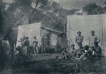 Guaranys besöker ett läger, 1895