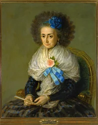 Dona Maria Antonia Gonzaga, markisinnan av Villafranca ... (målning på duk)