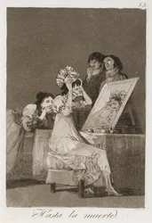 Hasta la muerta från Los Caprichos, publicerad 1799 (etsning, polerad akvatint och torrnål)