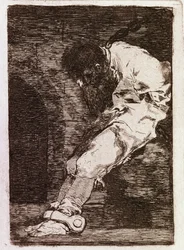 Om det är en brottsling dör han snabbt (Aquatint, c.1810)
