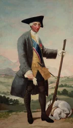 Kung Karl III (1716-88) som jägare