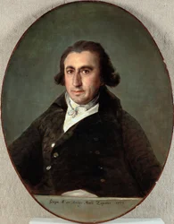 Porträtt av Martin Zapater y Claveria (1747-1803) - Målning av Francisco de Goya (1746-1828), olja på duk