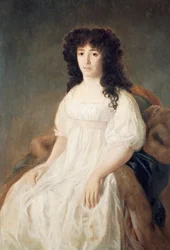 Porträtt av grevinnan av Casa Flores av Francisco de Goya (1746-1828)