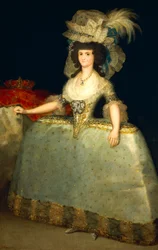 Porträtt av Maria Luisa av Parma