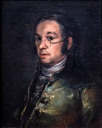 Självporträtt med glasögon, ca 1800 (olja på duk)