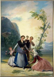 Vårmålning av Francisco de Goya (1746-1828) 1800-talet. Dämpa. 2,77 X 1,92 m. Madrid. Pradomuseet