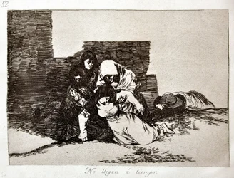 The Disasters of War: No Llegan a Tiempo (They Come Too Late)